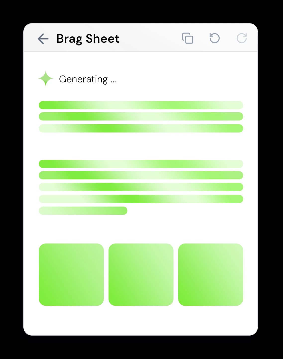 Rico recommendation letter interface