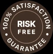 100% satisfaction risk-free guarantee