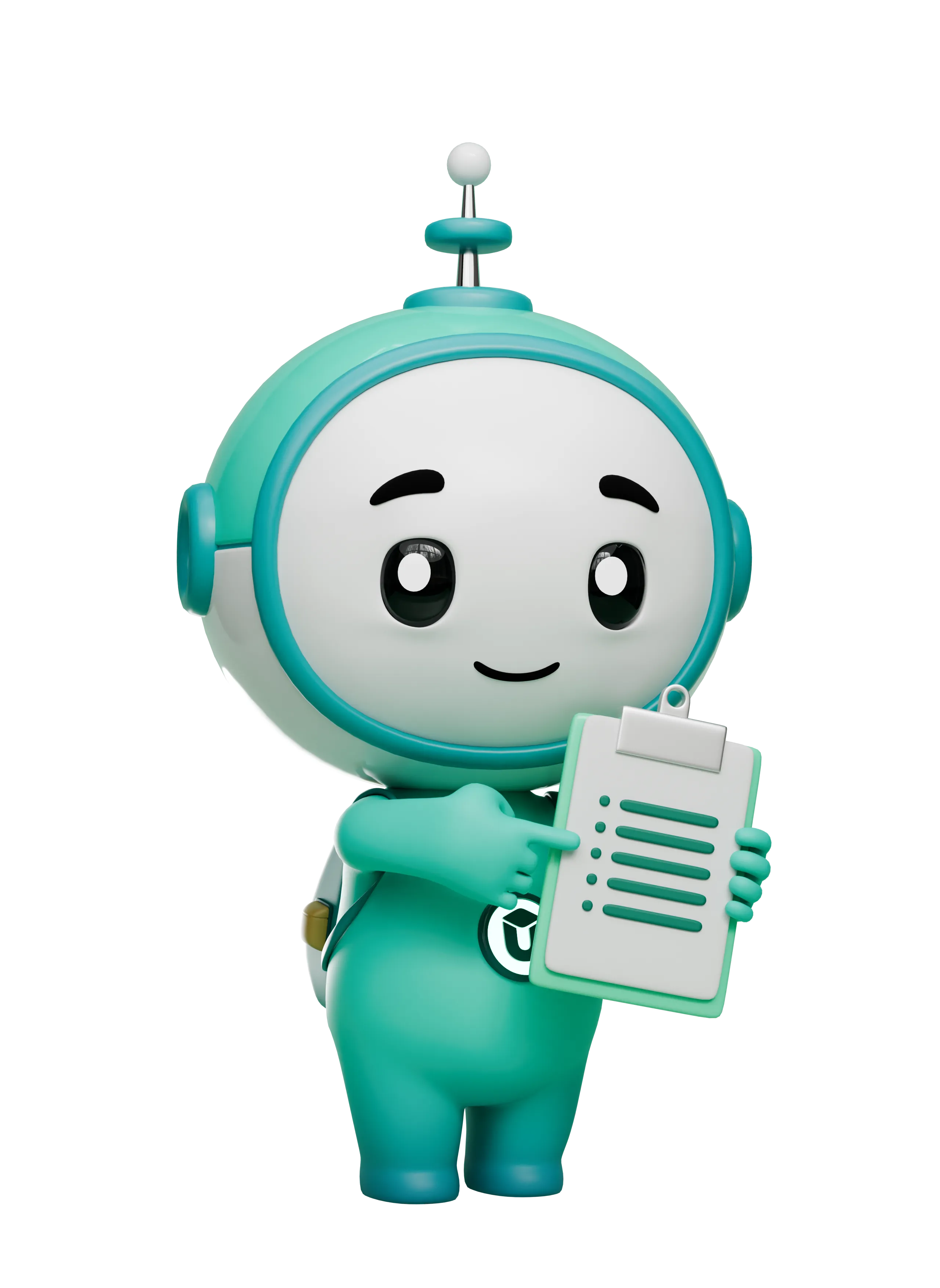 AI tutor character illustration