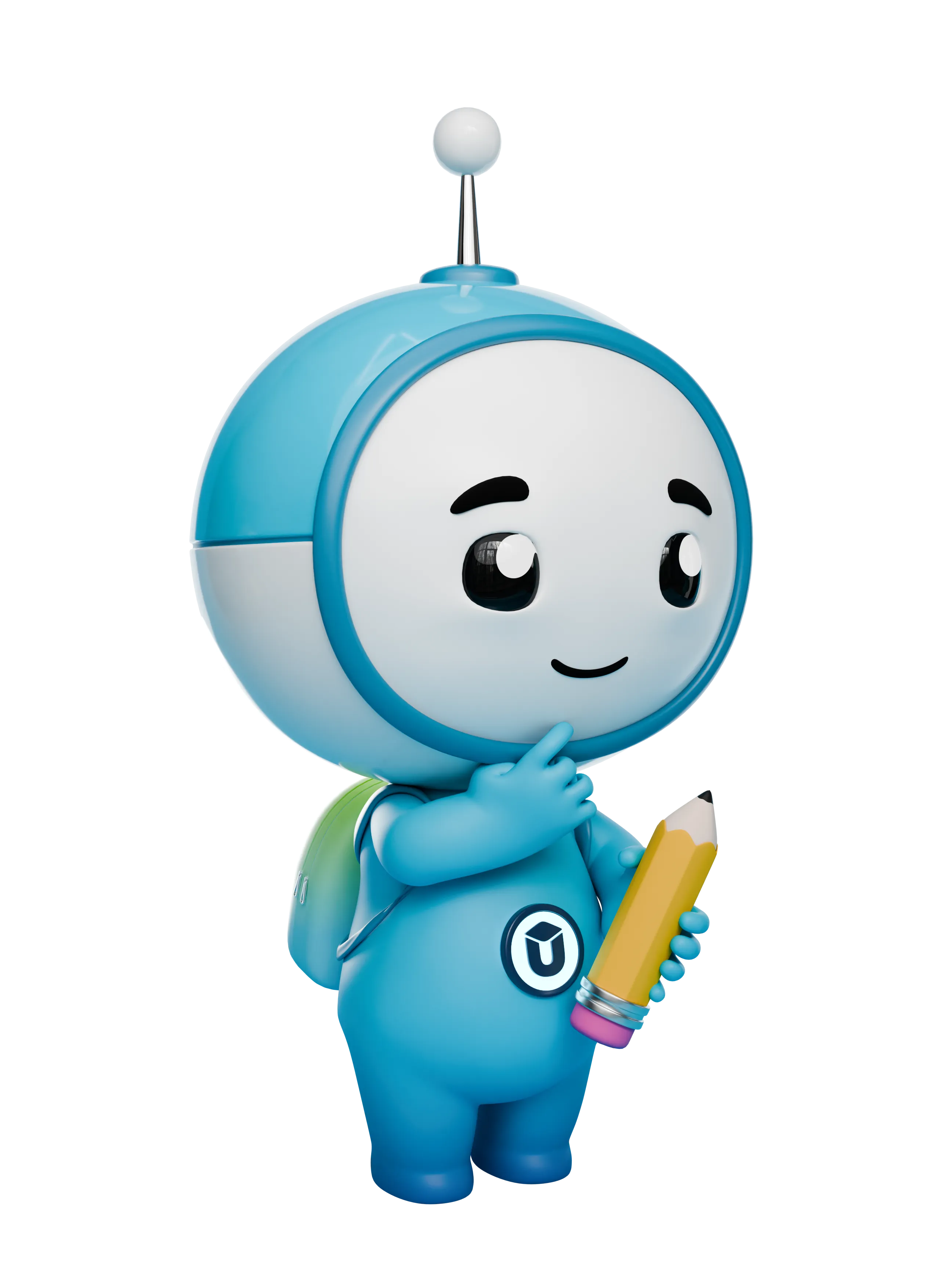 AI tutor character illustration