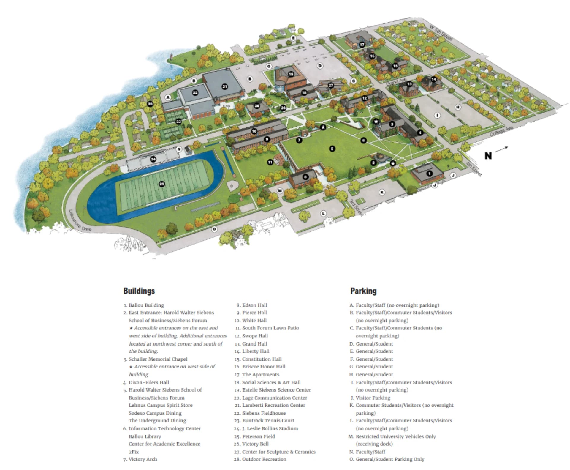 Campus / aerial photo