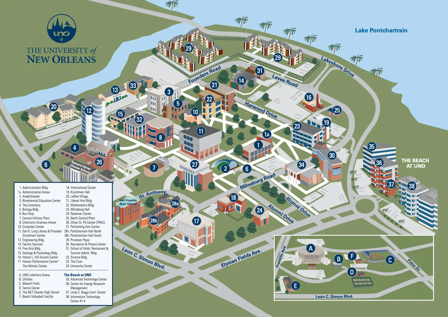 University of New Orleans campus image